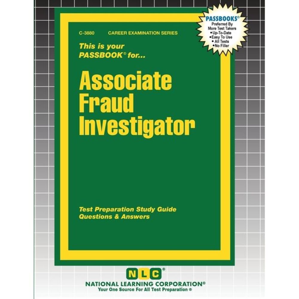 Associate Fraud Investigator -- Passbooks